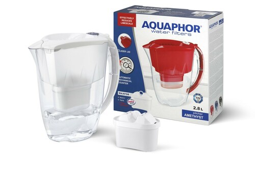 Aquaphor Dzbanek Amethyst 2,8L z licznikiem + wkład Maxfor Plus, biały 1