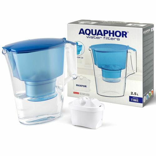 Aquaphor Dzbanek Time 2,5L + wkład Maxfor Plus, niebieski 1