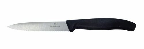 6.7733 nóż ostrze ząbkowane 10cm czarny 1