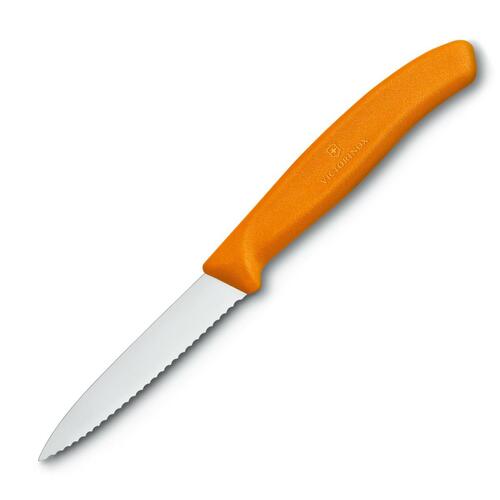 6.7636.L119 nóż do jarzyn ząbkowany 8cm pomarańczowy 1