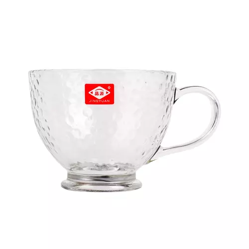 Filiżanka szklana na stopce cętki 400ml JAN-861 1