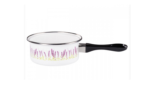 Rondel emaliowany 16cm Lawendowe pole 0,9L 1