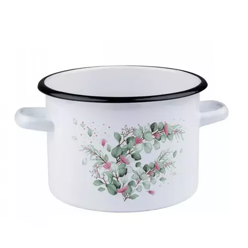 Garnek zdobiony Eukaliptus 3L 18cm bez pokrywy 16126/2 1