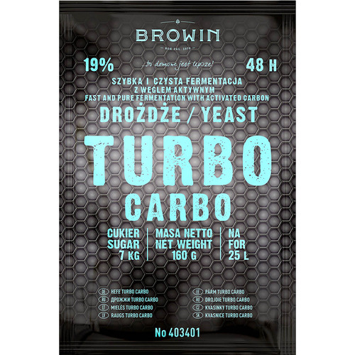 Drozdże Turbo Carbo 48h 160g 403401 1