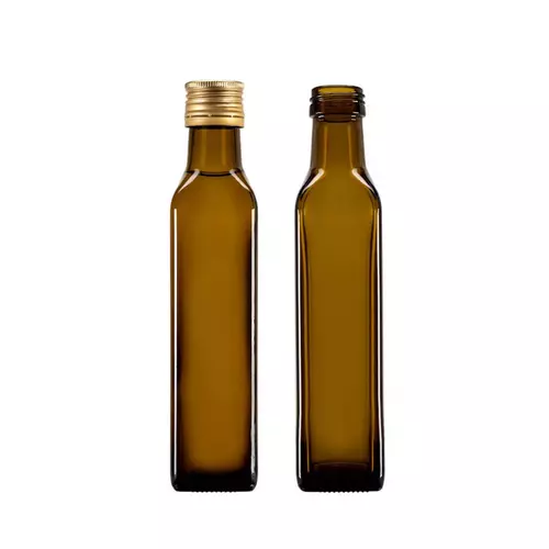 butelka na oliwę/ocet 250ml oliwkowa z zakętką i wkładką niekapek MARASCA 1
