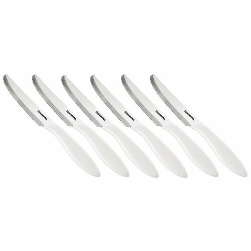 Tescoma 863054.11 Nóż stołowy Presto 12cm, 6szt. biały 1