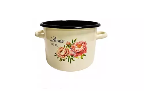 IG Garnek emalia 20cm Piwonia 4,5L B/P 9579 1