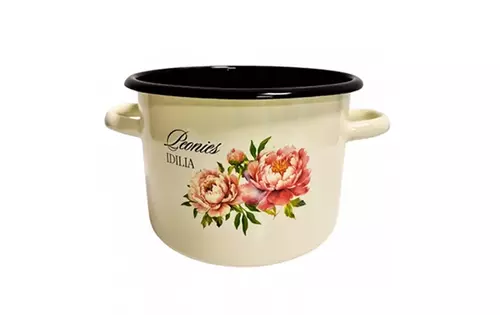 IG Garnek emalia 22cm Piwonia 7L B/P 9586 1