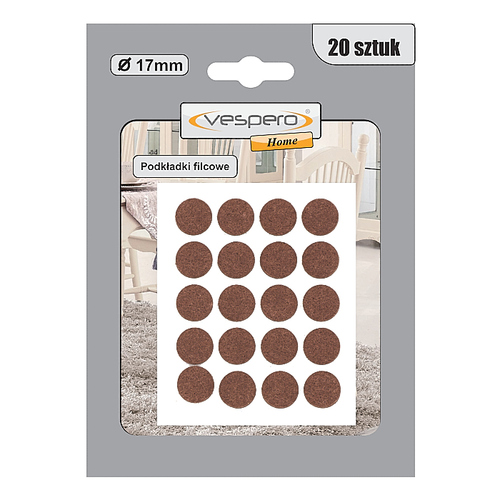vespero podkładki filcowe 17mm samoprzylepne 20szt 1