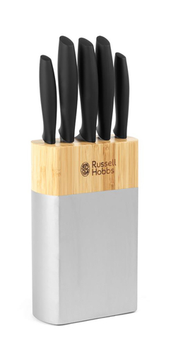 RH 5pc Zestaw noży z blokiem silver RH02263B6LDL 1