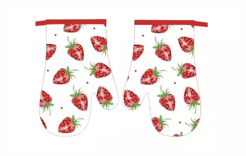 2 Rękawice kuchenne Fruits truskawski z magnesem 1