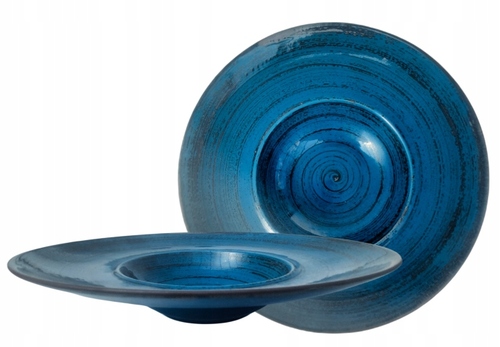 0991 Talerz głęboki pasta 28cm Nostalgia lazur 1