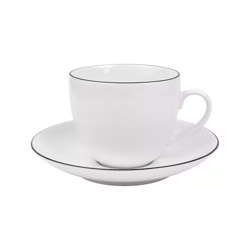 1227 Filiżanka/Spodek 0,32/16 AP105 Linea Base Black 1
