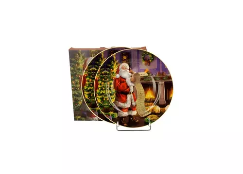 Duo 2 Talerze deserowe Santa Letter 1