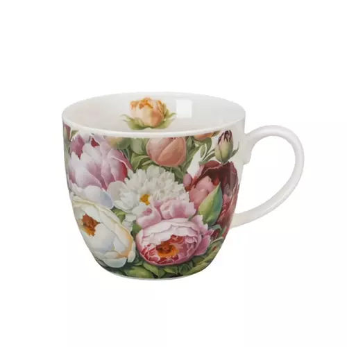 Duo Kubek 460ml w koszyczku Piwonie 1