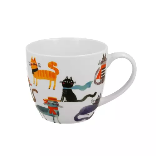 Duo Kubek 460ml w koszyczku - Koci Świat - Stylowe koty 1