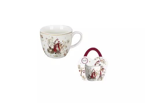 Duo Kubek 460ml w koszyczku Santa 1