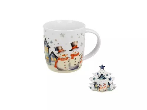 Duo Kubek 400ml w opakowaniu choinka Snowman 1