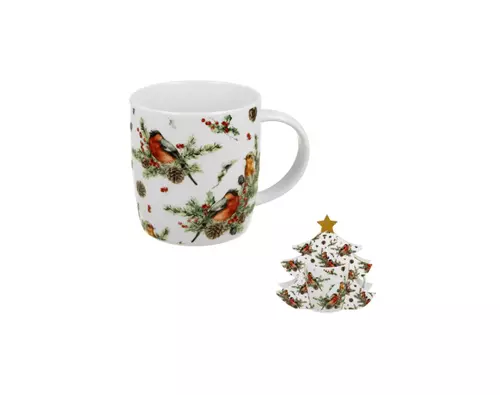 Duo Kubek 400ml w opakowaniu choinka Christmas Birds 1 1