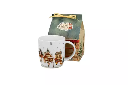 Duo Kubek 400ml w opakowaniu domek Christmas Village 1