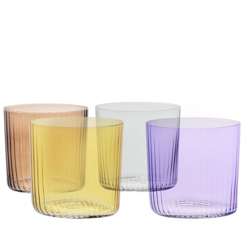 FKP1577000001010 Kolorowe szklanki z optykiem DECO 350ml (kpl. 4 szt) 1