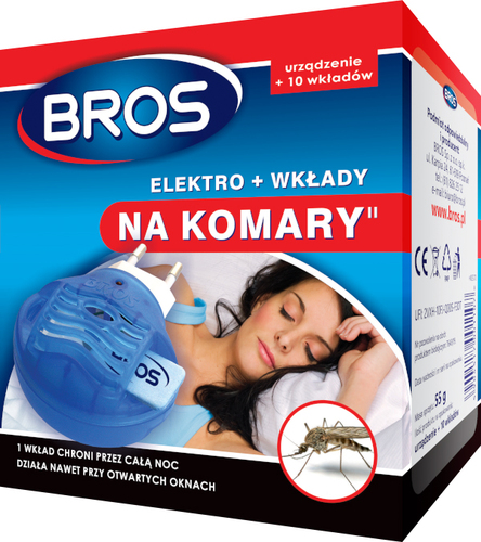 bros, elektrofumigator+10 wkładów na komary 010 1