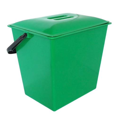 Artgos 4225 Wiadro 15L prostokątne + pokrywa zielony 1