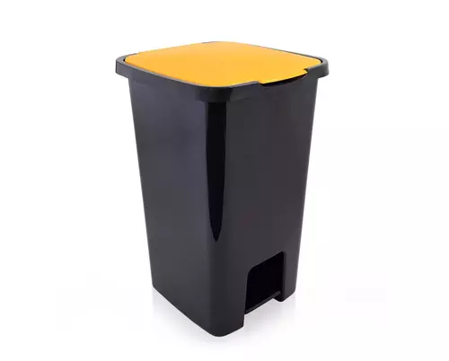 Artgos 4453 Kosz Sorta 45 z pedałem czarny żółty 1