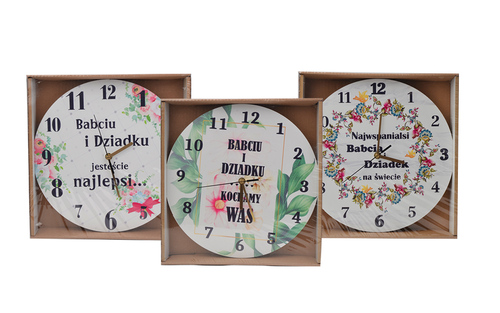 art.dek.Zegar dla babci i dziadka MM-ZEG-BD23 1