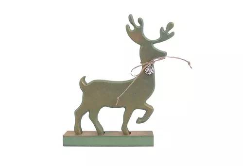 art.dek. Renifer zielony z pł. śniegu mały MM-RZPM-0124 1