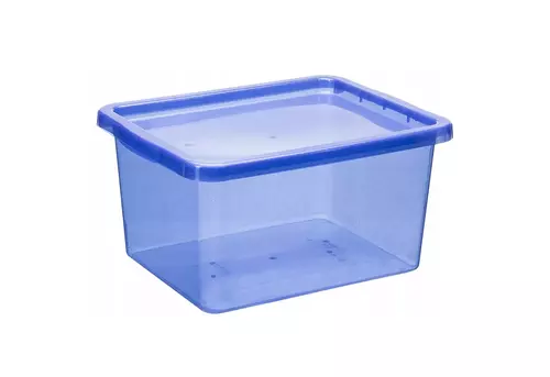Basic Pojemnik 20L brokat śliwkowy z pokrywą 1