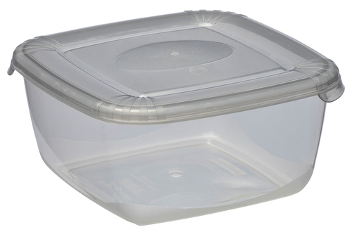 plast team pojemnik kwadr. do żywności Polar 0,46l transp. szary 1674 1