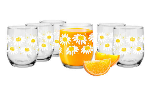 Szklanka 300ml stokrotki kpl 1