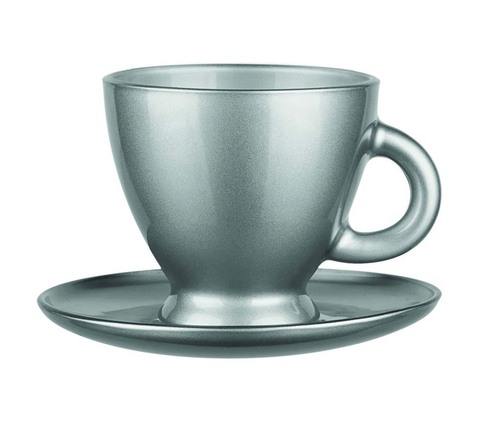 Filiżanka Roma 230ml Srebrna Metal. 1