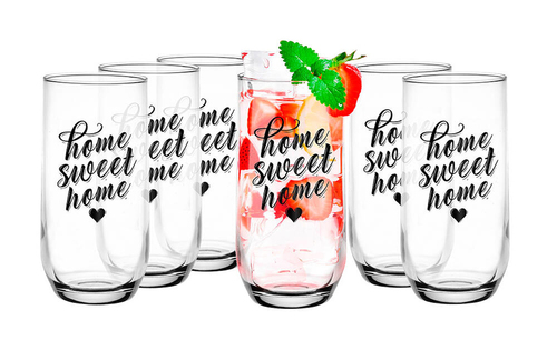 Szklanka Wysoka 400ml Home Sweet Home kpl.6szt 1