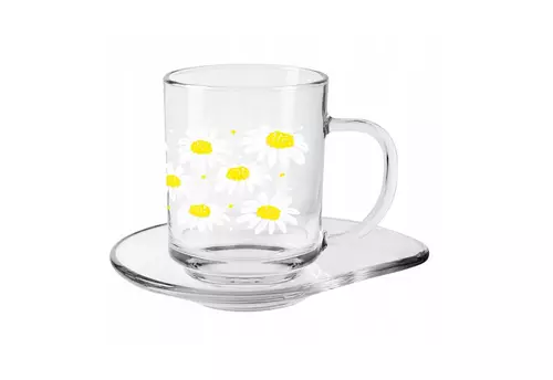 Kubek Szymek 220ml ze spodkiem Łezka Stokrotki 1