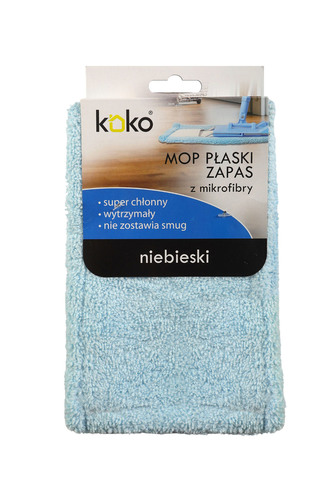 KOKO Mop końcówka zapas mikrofibra niebieski KO-2042 1