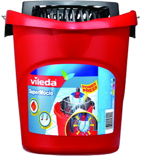 VIL Super wiadro z kołnierzem czerw.z wyciskaczem 05111 pak.5szt 1