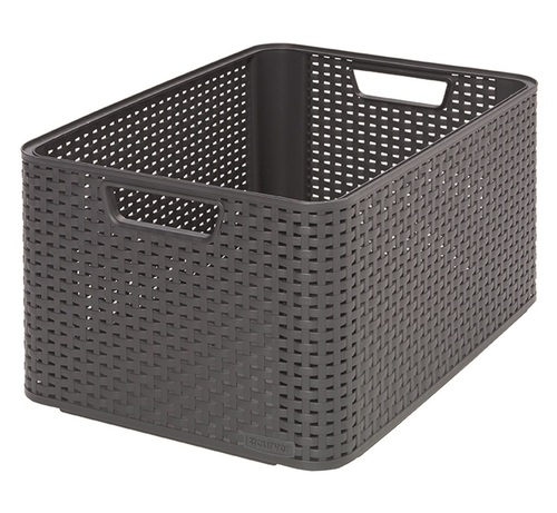 Curver koszyk RATTAN prost.L 4723 ciemny 1