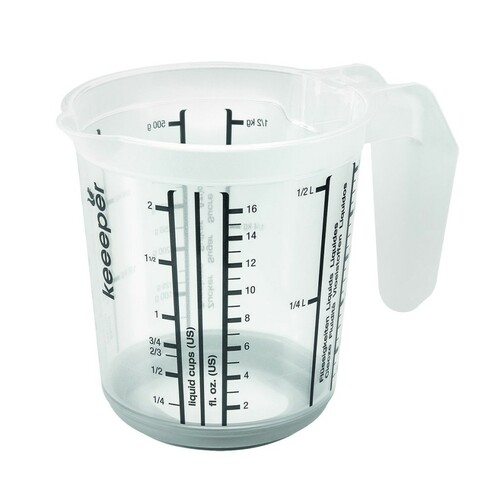 Massimo Kubek z miarką antypoślizgowy 0,5L Nordic Grey 1