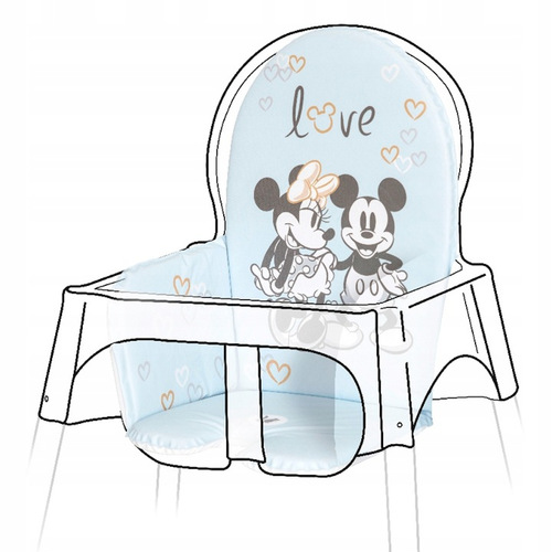 Keeep "Mickey Mouse" mata na krzesełko do karmienia cloudy blue 1