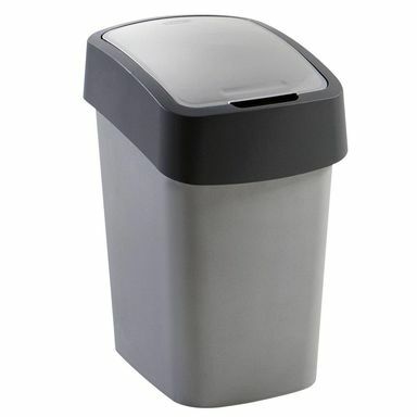 Curver kosz na śmieci 50L flip bin srebro/szary 1