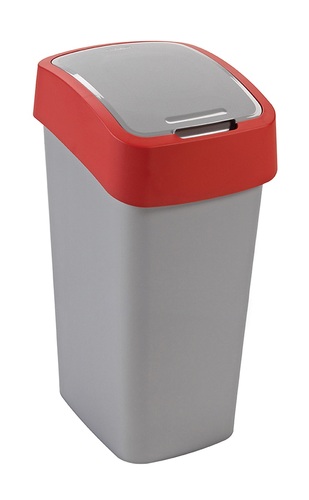Curver kosz na śmieci pacific flip bin 50L szary/bordo 1