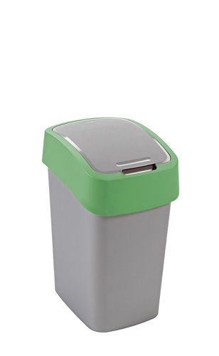 Curver kosz pacific flip bin 25L P80 srebrno-zielony 1