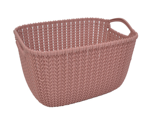 curver koszyk prostokątny KNIT L 19 L różowy 1
