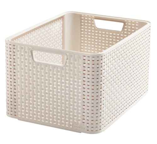 Curver koszyk RATTAN prost.L 4723 krem 1