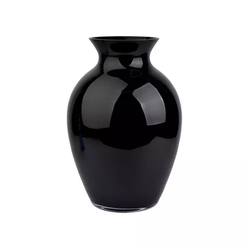 17-5269/A.Szlif. Wazon Czarny H-50cm fi-35cm 1