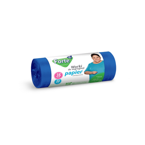 FORTE+ WNS zawiązywane do segregacji 35L 20szt. PAPIER 1