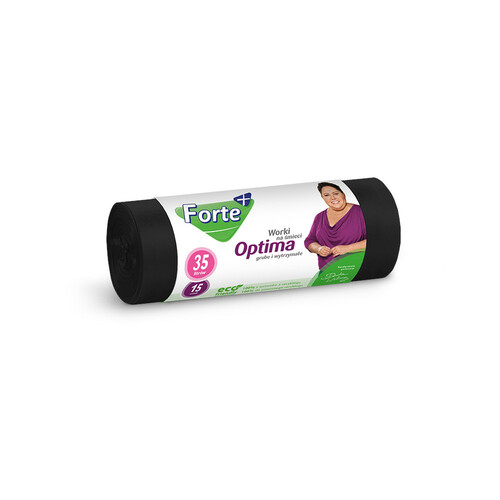 FORTE+ worki na śmieci LDPE optima 35L 15szt 1