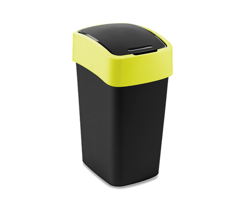 Curver Kosz na śmieci Flip 25L czarny/żółty 02171-E64-00 1